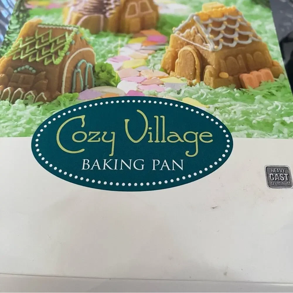 Nordic Ware Cozy Village Baking Pan Bundt Platinum Collection